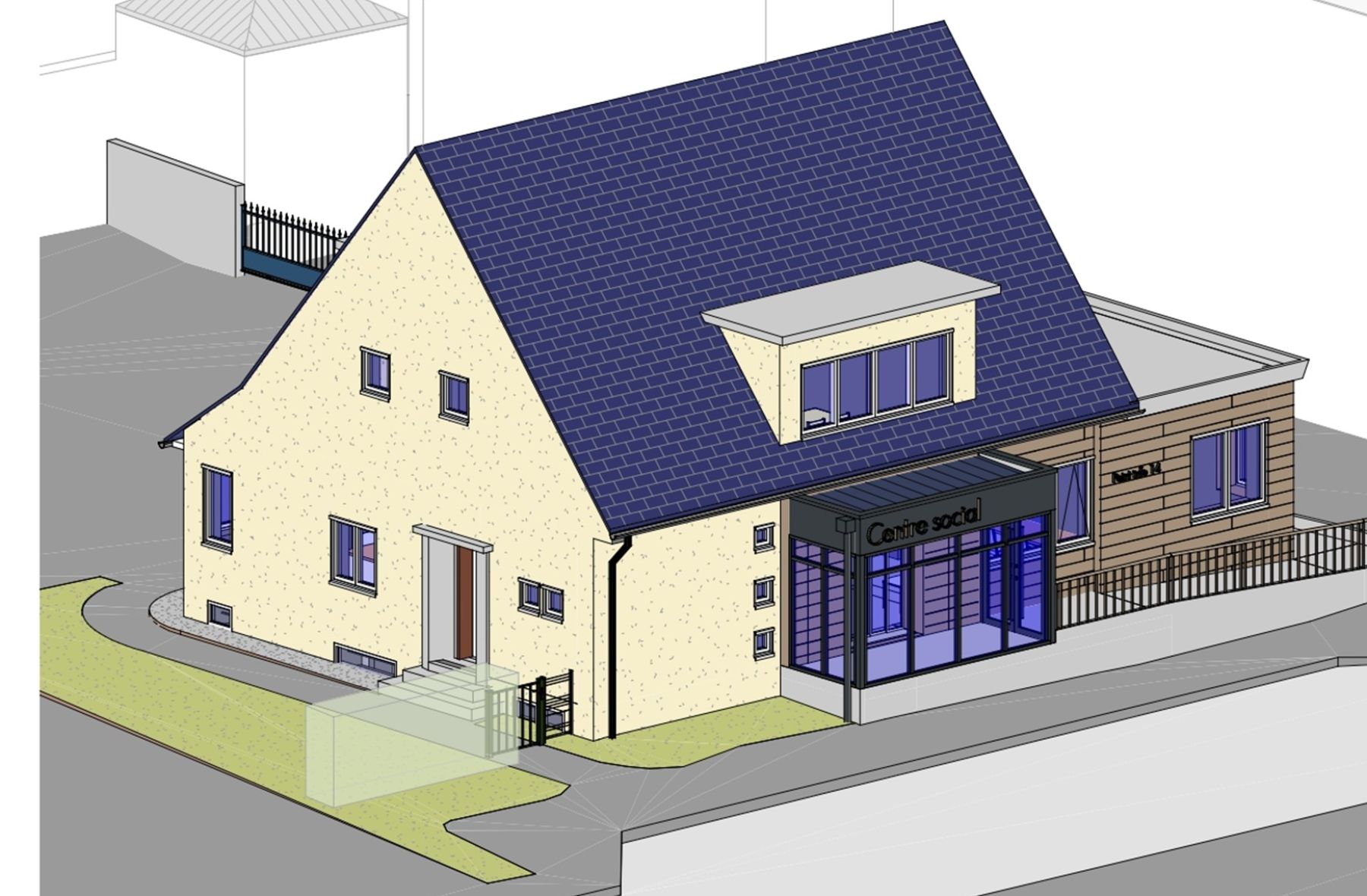image adn 1 : Réhabilitation Thermique et Restructuration du Centre Social à Courseulles sur Mer